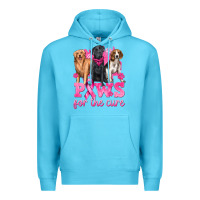 Ocean Blue Paws For The Cure Premium Hoodie - texasbilliewilder