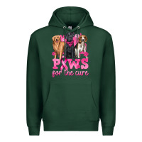 Sports Green Paws For The Cure Premium Hoodie - texasbilliewilder