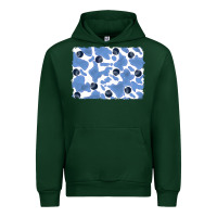 Forest Green distressed blueberry milkshake cowhide Urban Hoodie - RanaPortraitStore