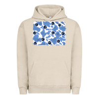 Pigment French Oak distressed blueberry milkshake cowhide Urban Hoodie - RanaPortraitStore