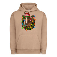 Christmas Horseshoe With Horse Urban Hoodie | Teevron