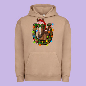 Christmas Horseshoe With Horse Urban Hoodie Designed By Ranaportraitstore
