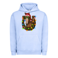 Pigment Grape Ice christmas horseshoe with horse Urban Hoodie - RanaPortraitStore