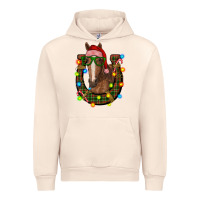 Sandshell christmas horseshoe with horse Urban Hoodie - RanaPortraitStore