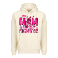 Tofu My Mom Is a Fighter with Ribbon Premium Hoodie - texasbilliewilder