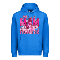 True Royal My Mom Is a Fighter with Ribbon Premium Hoodie - texasbilliewilder
