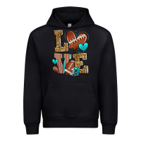 Black love american football Urban Hoodie - Zillion Design Studio