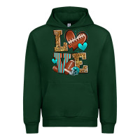 Forest Green love american football Urban Hoodie - Zillion Design Studio
