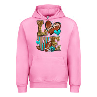 Fuchsia Pink love american football Urban Hoodie - Zillion Design Studio