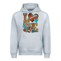 Heather Grey love american football Urban Hoodie - Zillion Design Studio