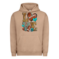Pigment Burro love american football Urban Hoodie - Zillion Design Studio