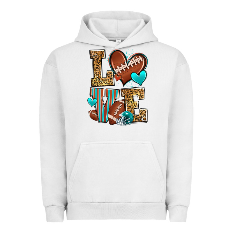 Love American Football Urban Hoodie by Zillion Design Studio | Teevron