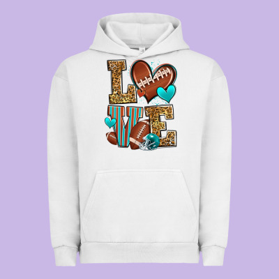 Love American Football Urban Hoodie Designed By Zillion Design Studio