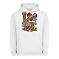 Pigment Lunar Rock love american football Urban Hoodie - Zillion Design Studio