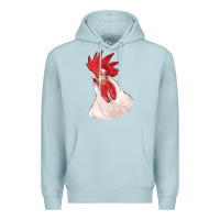 Blue Mist silly chicken head Premium Hoodie - RanaPortraitStore