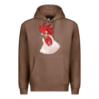 Chestnut silly chicken head Premium Hoodie - RanaPortraitStore