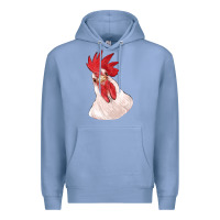 Colony Blue silly chicken head Premium Hoodie - RanaPortraitStore