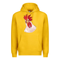 Lemon silly chicken head Premium Hoodie - RanaPortraitStore