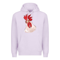 Lilac silly chicken head Premium Hoodie - RanaPortraitStore