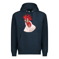 Navy silly chicken head Premium Hoodie - RanaPortraitStore