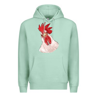 Seafoam silly chicken head Premium Hoodie - RanaPortraitStore