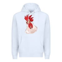 White silly chicken head Premium Hoodie - RanaPortraitStore