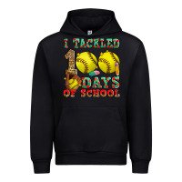 Black i tackled 100 days of school softball Urban Hoodie - Zillion Design Studio
