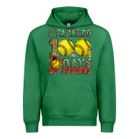 Emerald i tackled 100 days of school softball Urban Hoodie - Zillion Design Studio