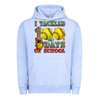 Pigment Grape Ice i tackled 100 days of school softball Urban Hoodie - Zillion Design Studio