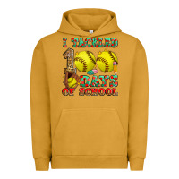 Pigment Peanut Butter i tackled 100 days of school softball Urban Hoodie - Zillion Design Studio
