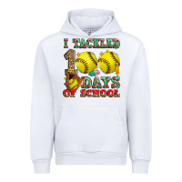 White i tackled 100 days of school softball Urban Hoodie - Zillion Design Studio