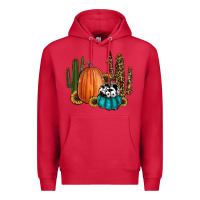 Cardinal sunflower cactus pumpkin fall Premium Hoodie - RanaPortraitStore
