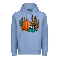Colony Blue sunflower cactus pumpkin fall Premium Hoodie - RanaPortraitStore