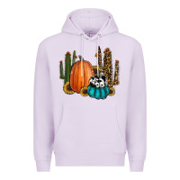 Lilac sunflower cactus pumpkin fall Premium Hoodie - RanaPortraitStore