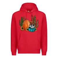 Red sunflower cactus pumpkin fall Premium Hoodie - RanaPortraitStore