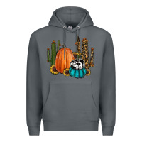 Rock sunflower cactus pumpkin fall Premium Hoodie - RanaPortraitStore