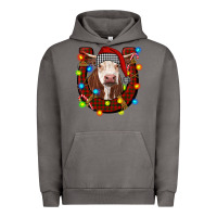 Pigment Tornado christmas horseshoe with hereford cow Urban Hoodie - RanaPortraitStore