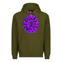 Army Green purple gemstone jewelny Premium Hoodie - RanaPortraitStore