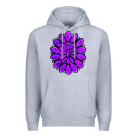 Heather Grey purple gemstone jewelny Premium Hoodie - RanaPortraitStore
