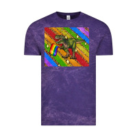 Cloud Purple lgbtq dinosaur t rex tumbler Vintage Tee - Artiststas