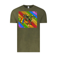 Vintage Olive lgbtq dinosaur t rex tumbler Vintage Tee - Artiststas