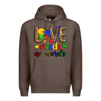 Coffee love needs no words Premium Hoodie - Zillion Design Studio