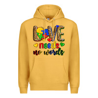Mustard love needs no words Premium Hoodie - Zillion Design Studio