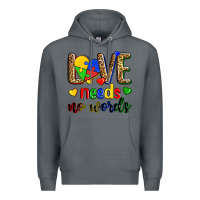 Rock love needs no words Premium Hoodie - Zillion Design Studio