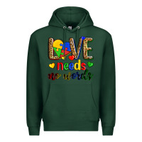 Sports Green love needs no words Premium Hoodie - Zillion Design Studio