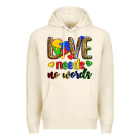 Tofu love needs no words Premium Hoodie - Zillion Design Studio