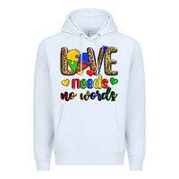 White love needs no words Premium Hoodie - Zillion Design Studio