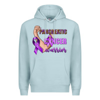 Blue Mist Pancreatic Cancer Warrior Premium Hoodie - texasbilliewilder