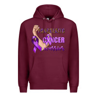 Burgundy Pancreatic Cancer Warrior Premium Hoodie - texasbilliewilder