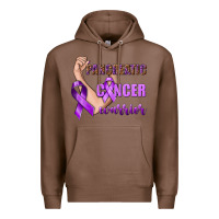 Chestnut Pancreatic Cancer Warrior Premium Hoodie - texasbilliewilder